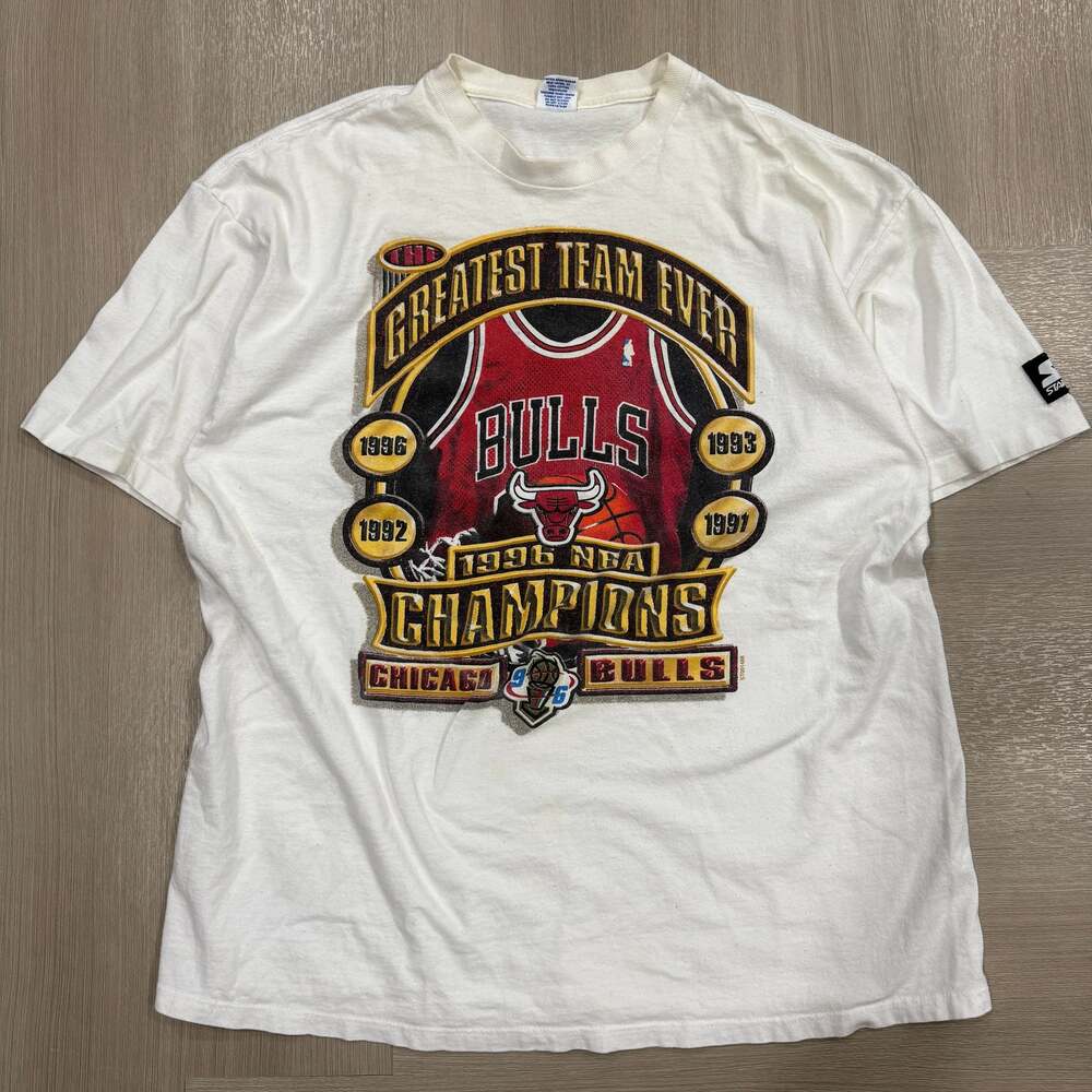 1996 90s Chicago Bulls Greatest Team Ever Starter t-shirt rare vintage NBA XL